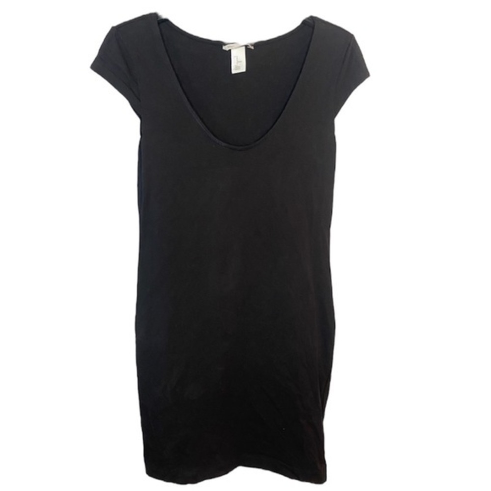 H&M Basics Medium Black Mini Dress